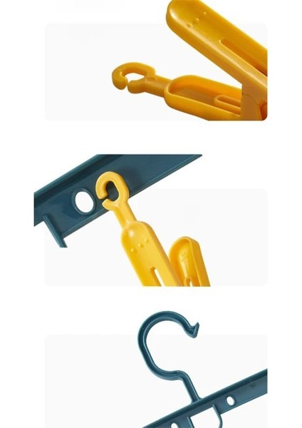 Sarı Stil 8 Klipler Çok Fonksiyonlu Çorap Şapka Külot Askısı Organizatör Banyo Kurutma Makinesi Kancaları Giysi Kurutma Rafı Elbise Kurutma Askıları (Yurt Dışından) fırsatları