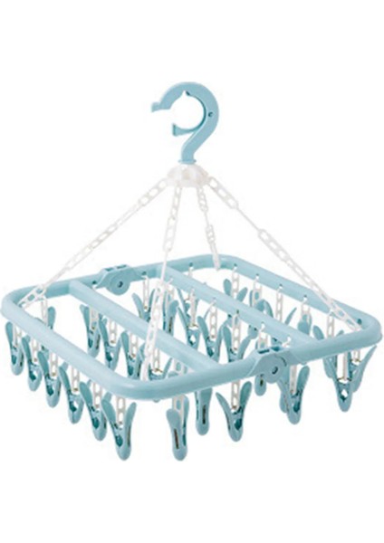 Bej Tarzı 40 #percheros Para Ropa Plastik Katlanabilir Klip Yerden Tasarruflu Kapalı Çorap Kurutma Rafı Elbise Askıları Вешалки Для Гардероба (Yurt Dışından)