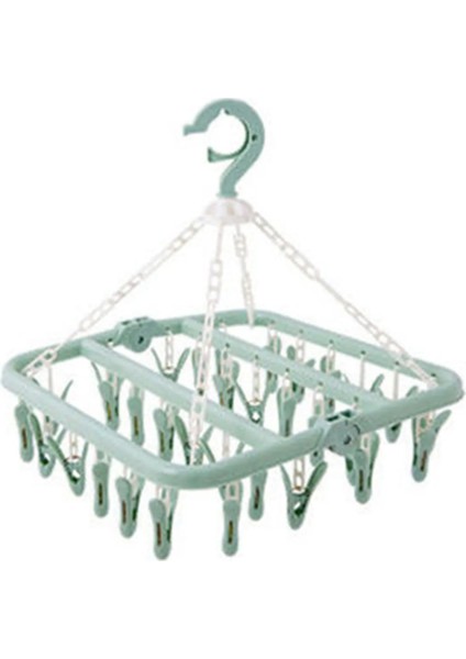 Bej Tarzı 40 #percheros Para Ropa Plastik Katlanabilir Klip Yerden Tasarruflu Kapalı Çorap Kurutma Rafı Elbise Askıları Вешалки Для Гардероба (Yurt Dışından)