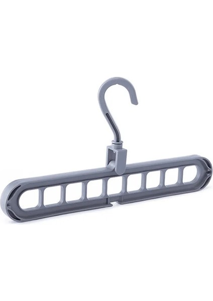 Gri Tarzı Çok Işlevli Plastik Elbise Askısı Kurutma Tehlike Depolama Askıları Sihirli Çok Portlu Destek Elbise Askıları Kurutma Rafı Kurutma (Yurt Dışından)