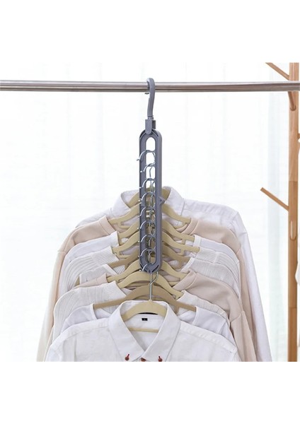Gri Tarzı Çok Işlevli Plastik Elbise Askısı Kurutma Tehlike Depolama Askıları Sihirli Çok Portlu Destek Elbise Askıları Kurutma Rafı Kurutma (Yurt Dışından) fiyatları