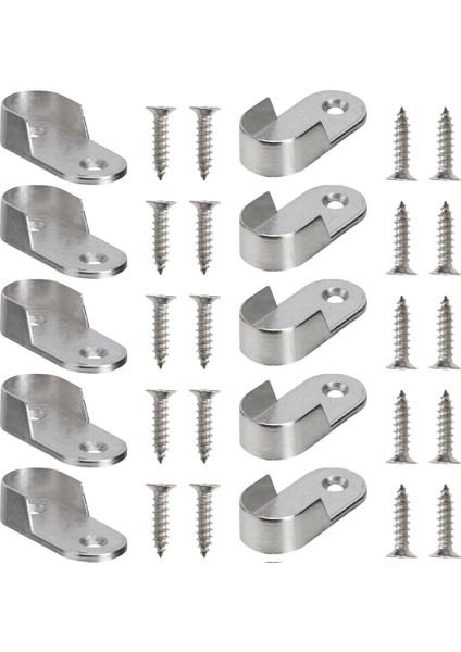 Gümüş Tarzı 4.8X2X1.1CM Loset Çubuklar Duş Çubuğu Tutucu Dolap Boru Tutucu Dolap Çubuğu Donanım Perdeleri Çubuk Köşe Perde Çubuğu Bom Standı (Yurt Dışından)