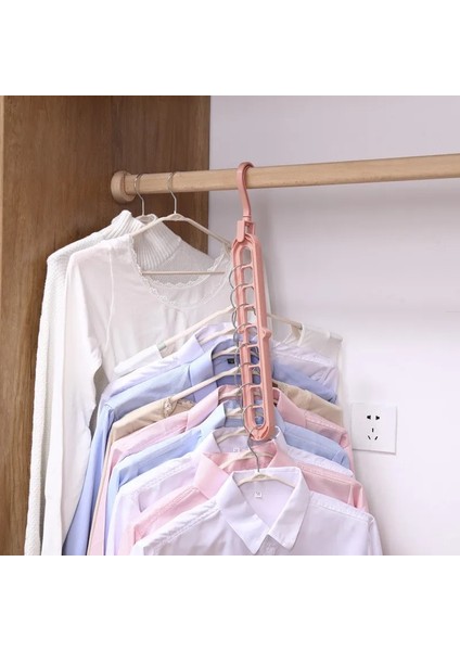 Bronz Tarzı 2 Adet Sihirli Çok Portlu Destek Elbise Askıları Kurutma Rafı Çok Fonksiyonlu Plastik Elbise Rafı Kurutma Tehlike Depolama Askıları (Yurt Dışından) fırsatları