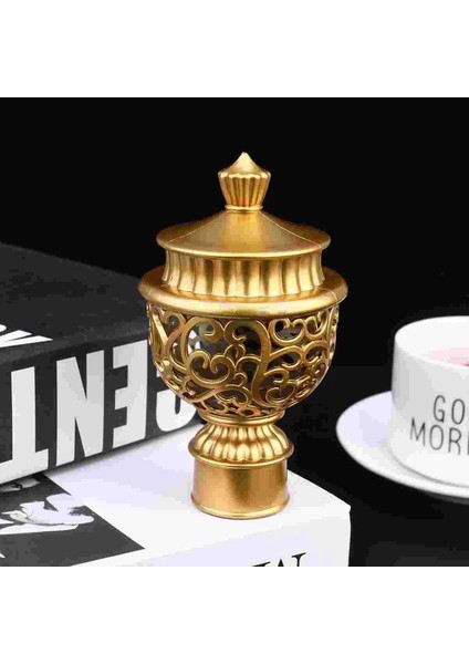 Altın Tarzı Açık Dekor Perde Çubuk Kapağı Içi Boş Perde Çubuk Finial Vintage Perde Çubuk Sonu Vintage Perdeler Dekoratif Uç Kapağı (Yurt Dışından)