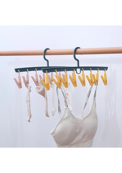 Sarı Stil Dudaklar Çok Fonksiyonlu Çorap Şapka Külot Askısı Organizatör Banyo Kurutma Makinesi Kancaları Giysi Kurutma Rafı Elbise Kurutma Askıları (Yurt Dışından) fırsatları