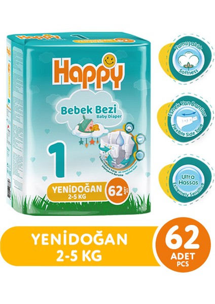 Bebek Bezi Yenidoğan 1 No 62 Li