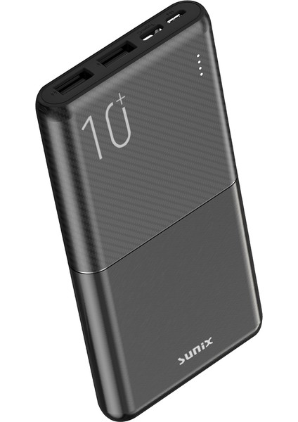 10000 Mah 5V 2A Çift USB Çıkışlı Taşınabilir Powerbank Siyah PB-13