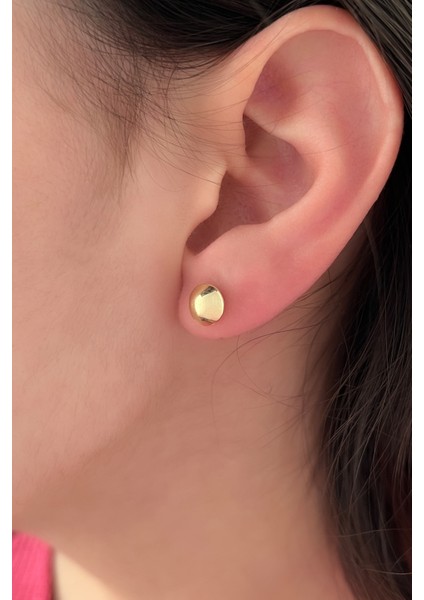 14 Ayar Altın Yarım Top Küpe fiyatları