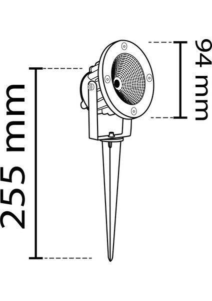 LED Bahçe Armatürü 10W Noas