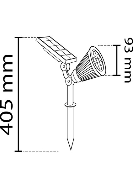 Solar LED Bahçe Armatürü 7W Noas fiyatları