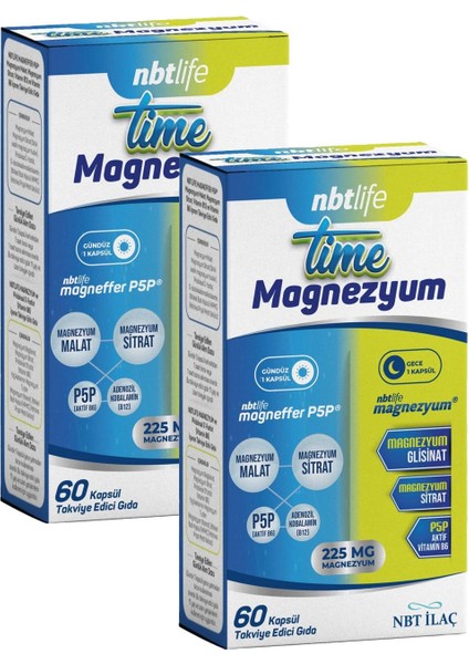 Time Magnezyum 60 Kapsül 2 Adet