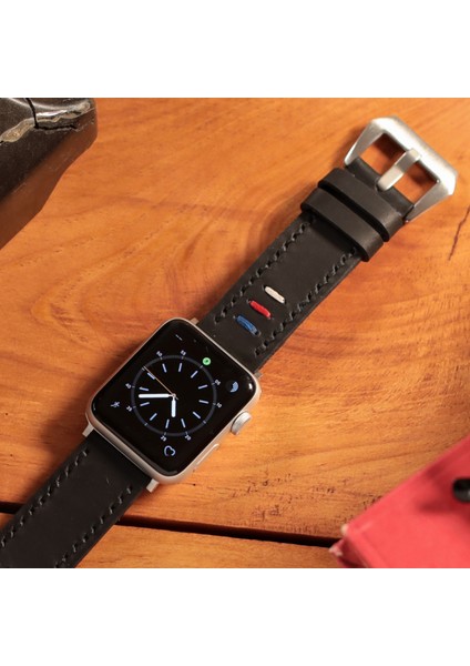 Apple Watch Siyah Deri Kordon 42MM 44MM 45MM 49MM 3 / 4 / 5 / 6 / Se / 7 / 8 / Ultra / Ultra 2 Deri Kordon Deri Kayış fırsatları