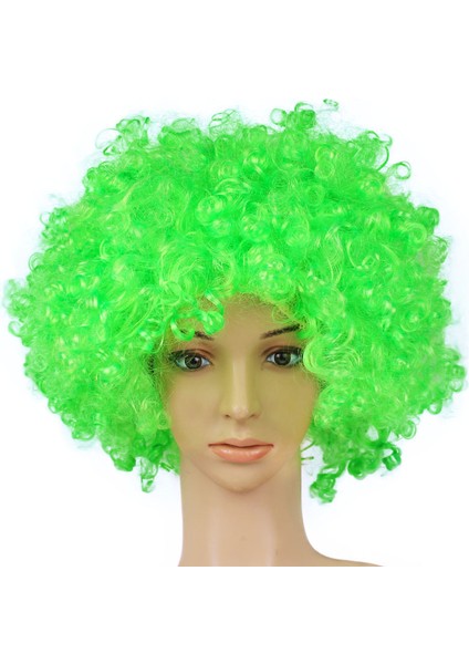 Çocuk Yetişkin Siyah Afro Peruk Hayranları Komik Çünkü Peruk Retro Disko Kıvırcık Saç Sahne (Yurt Dışından) modelleri