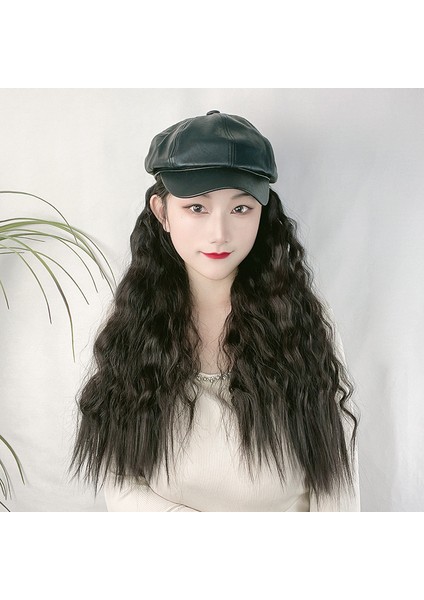 Yüksek Sıcaklık Fiber Peruk Kadın Mısır Bigudi Uzun Saç Şapka Ilkbahar ve Yaz Bir Uzun Kıvırcık Saç Tam Kafa Peruk (Yurt Dışından) fiyatları