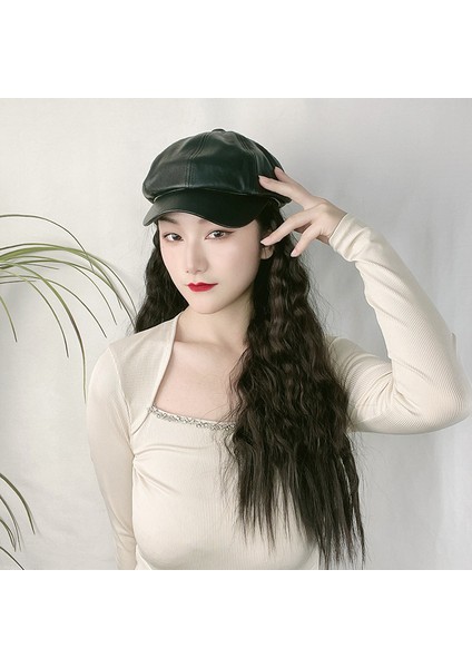 Yüksek Sıcaklık Fiber Peruk Kadın Mısır Bigudi Uzun Saç Şapka Ilkbahar ve Yaz Bir Uzun Kıvırcık Saç Tam Kafa Peruk (Yurt Dışından) fırsatları