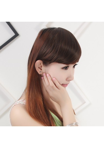 Peruk Kadın Yan Patlama Peruk Seti Kimyasal Fiber Yan Patlama Doğal Bayan Yüksek Sıcaklık Fiber Kimyasal Fiber Peruk Patlama Peruk (Yurt Dışından) modelleri