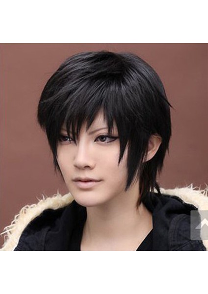 Cosplay Siyah Yakışıklı Erkekler Kısa Peruk Yapay Fiber Peruk Saç Şekillendirici Aracı (Yurt Dışından) fırsatları