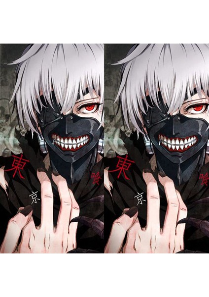 Peruk Erkekler ve Kadınlar Japon Anime Cosplay Tokyo Ghoul Beyaz Peruk Kısa Saç Tek Parça Mevcuttur (Yurt Dışından) modelleri