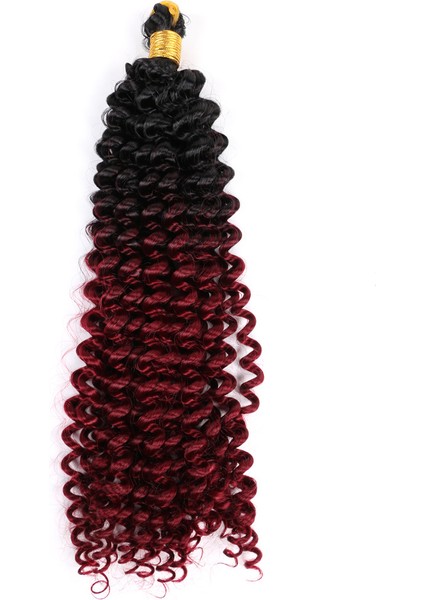 Avrupa ve Amerikan Kimyasal Elyaf Su Dalgalanma Tığ Saç Derin Degrade Renk 100 Gram 24 Inç Kavisli Peruk Stokta (Yurt Dışından) fırsatları