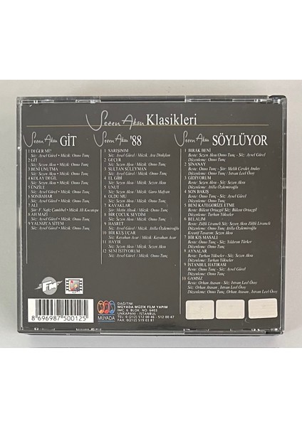 Sezen Aksu Klasikleri Git - Sezen Aksu 88 - Sezen Aksu Söylüyor 3 Lü CD Seti (Orjinal Dönem Baskı) fiyatları