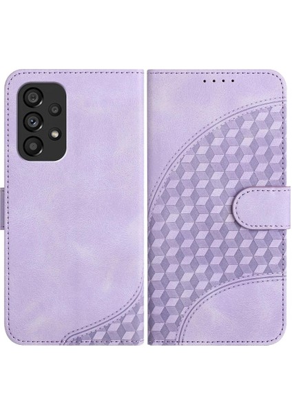 Samsung Galaxy A53 5g Geometrik Desen Deri TeIefon Kılıfı (Yurt Dışından)
