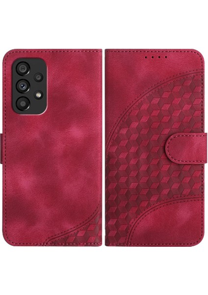 Samsung Galaxy A53 5g Geometrik Desen Deri TeIefon Kılıfı (Yurt Dışından)