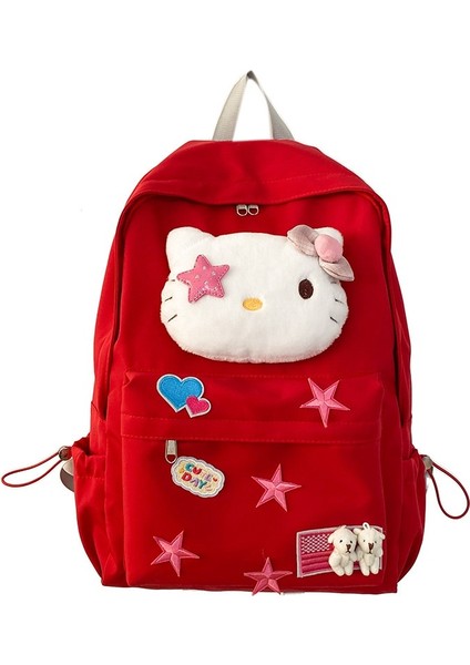 Sevimli Çocuksu Hello Kitty Kedi Sırt Çantası Öğrenci Okul Çantası (Yurt Dışından)