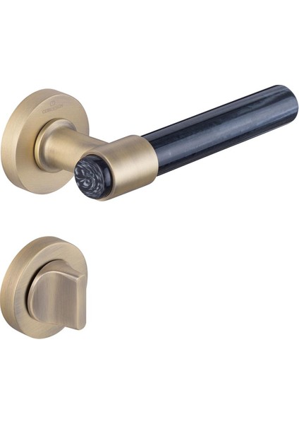 A5232-42 MP30 AC02 Brıa Siyah Akrilik Modern Kapı Kolu