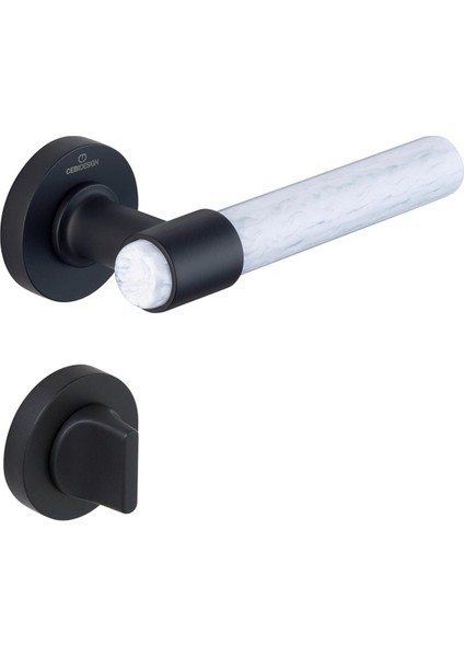A5232-41 PC24 AC01 Brıa Beyaz Akrilik Modern Kapı Kolu