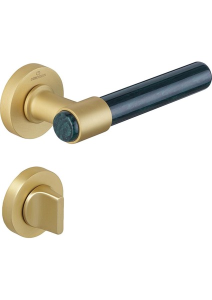 A5232-43 PC35 AC03 Brıa Yeşil Akrilik Modern Kapı Kolu