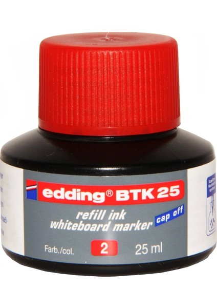 Mürekkep 25 ml Kırmızı ( E-BTK25)