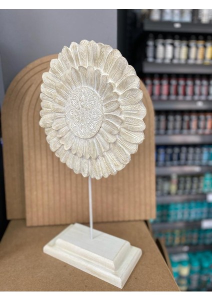 Kaideli Mandala Desenli Yaprak Polyester Biblo Hediyelik