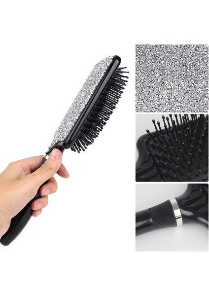 Matkap Masaj Tarak Hava Yastığı Tarak Siyah Flaş Matkap Pürüzsüz Saç Anti-Statik Kuaförlük Tarak Şekillendirici Tarak (Yurt Dışından)