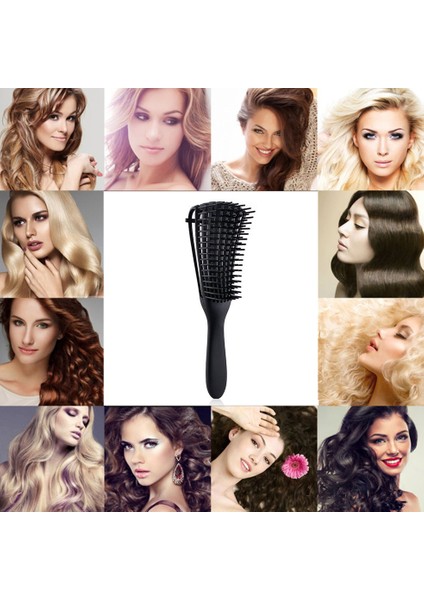 Kıvırcık Islak Kuru Yağ Kalın Saçlar Için Masaj Saç Fırçası Dolaşık Açıcı Islak Saç Tarağı (Yurt Dışından) indirimleri