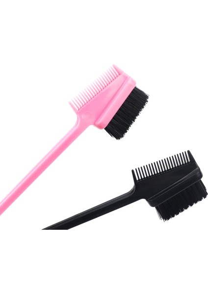 18 cm Plastik Çift Taraflı Kenar Kontrolü Saç Tarak Saç Boyama Kaş Penye Makyaj Fırça Kuaförlük Güzellik Araçları (Yurt Dışından) modelleri