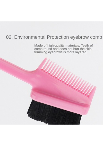 18 cm Plastik Çift Taraflı Kenar Kontrolü Saç Tarak Saç Boyama Kaş Penye Makyaj Fırça Kuaförlük Güzellik Araçları (Yurt Dışından) indirimleri