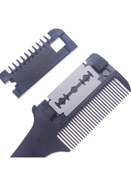 Profesyonel Saç Jilet Tarak Siyah Saplı Tıraş Kesme Inceltme Tarak Aracı Saç Şekillendirici Aksesuarları (Yurt Dışından)