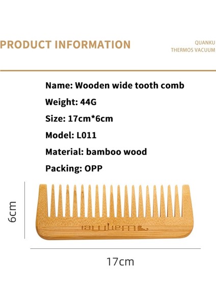 Kıdemli Doğal Bambu Geniş Diş Tarak Kadınlar Için Anti-Statik Kıvırcık Saç Yumuşatma Masaj Ev Salon Kullanımı (Yurt Dışından) modelleri