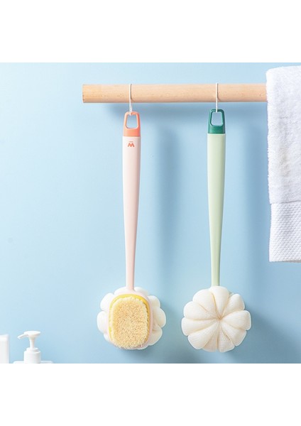 Adet Sünger Uzun Yumuşak Saç Banyo Fırçası Çift Taraflı Ovmak Duş Fırçası Geri Scrubber Peeling Aracı Banyo Aksesuarları (Yurt Dışından) fırsatları