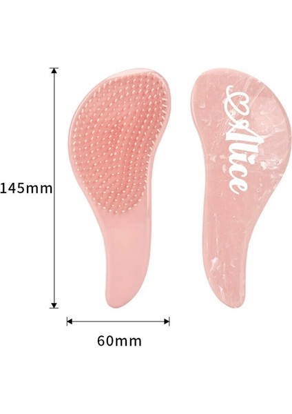 Kişiselleştirilmiş Mermer Yumuşak Diş Tarak Taşınabilir Sihirli Saplı Saç Fırçası Hediye Kızlar Için Adı ile Gelin Nedime Parti Gelin (Yurt Dışından) fırsatları