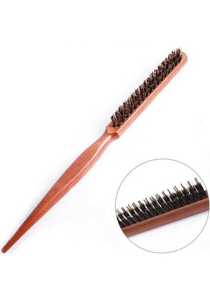 Profesyonel Salon Ahşap Saplı Doğal Domuzu Kıl Saç Fırçası Kabarık Tarak Ince Çizgi Tarak Saç Fırçası Kuaförlük Berber Aracı 1 Adet (Yurt Dışından) fiyatları