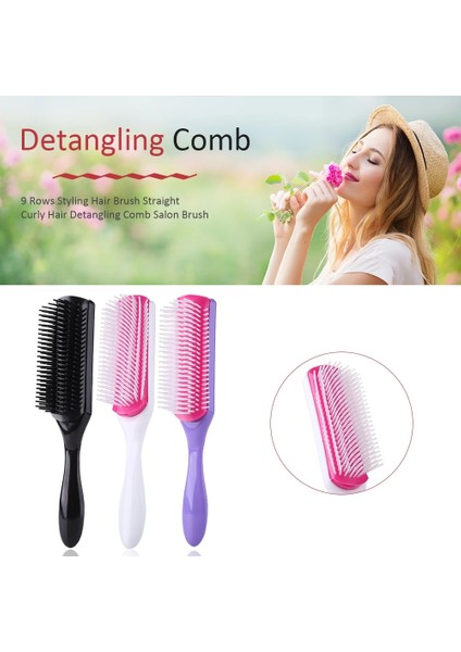 Satır Ayrılabilir Şekillendirici Saç Fırçası Dolaşık Açıcı Tarak Kadın Ayrılabilir Saç Fırçası Kolu Kavrama Kıvırcık Saç Salon Için (Yurt Dışından) fiyatları