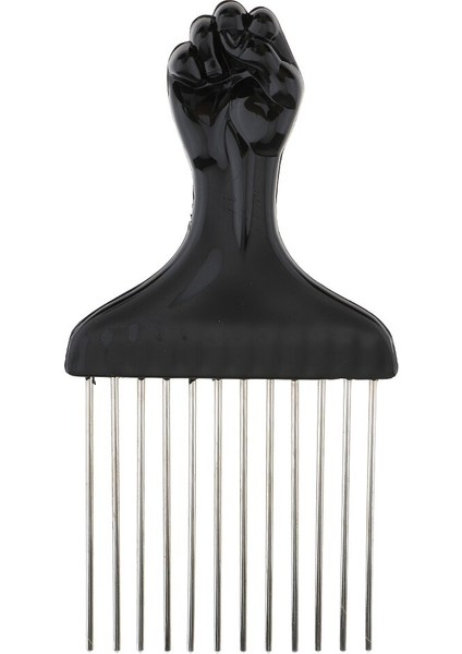 Siyah Yumruk Afro Pick Metal Geniş Diş Saç Tarak Hacim Veren Saç Şekillendirici Anti-Statik Tarak Fırça Dolaşık Açıcı Tarak (Yurt Dışından) fiyatları