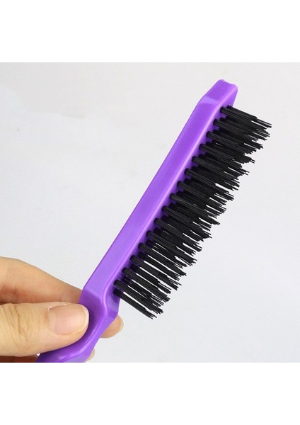 Erkekler ve Kadınlar Için Üç Sıralı Tarak Firkete Kabarık Kıvırcık Sivri Kuyruk Saç Tarak Reçine Berber Salonu Ev Kuaför Şekillendirici Araçları (Yurt Dışından)