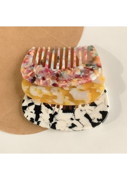 Kore Yeni Tasarım Asetat Anti-Statik Saç Tarak Mini Kuaförlük Tarak Saç Fırçası Kadın Kızlar Için Şekillendirici Araçları Dolaşık Açıcı Fırça (Yurt Dışından) modelleri