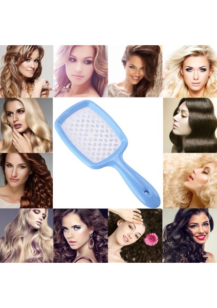 Geniş Diş Hava Yastığı Tarak Saç Derisi Masaj Tarak Saç Fırçası Delikli Saç Aracı (Yurt Dışından) fırsatları