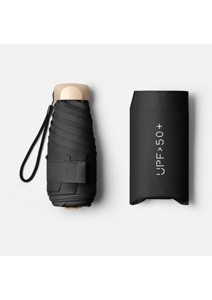 Ww Kadın Portatif Katlanır Şemsiye Siyah (Yurt Dışından)