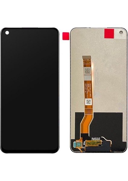 Realme 8i Uyumlu LCD Dokunmatik Ekran Çıtasız Siyah(Tamir Seti Hediyeli)