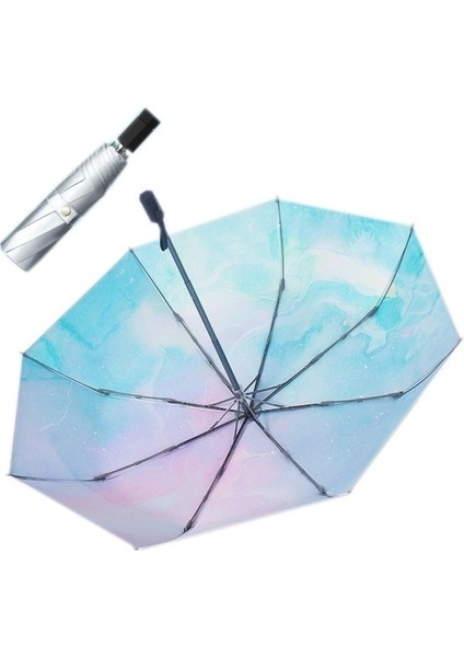 Maotai Shop mm Anti-Ultraviyole Katlanır Şemsiye Yeşil (Yurt Dışından)