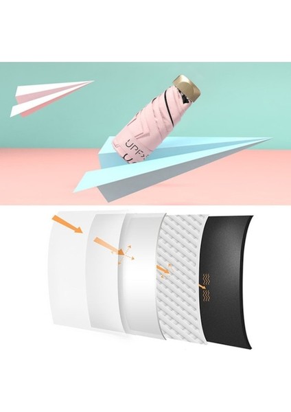 Kadın Portatif Katlanır Şemsiye Beyaz (Yurt Dışından) modelleri